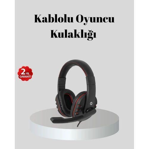 Stereo Ses Destekli Mikrofonlu Kulaklık – Yumuşak Pedli