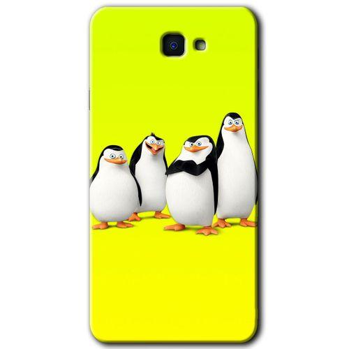 Potkal Hediye Fabrikası Samsung Galaxy J7 Prime Kılıf HD Desen Baskılı Arka Kapak - Penguenler