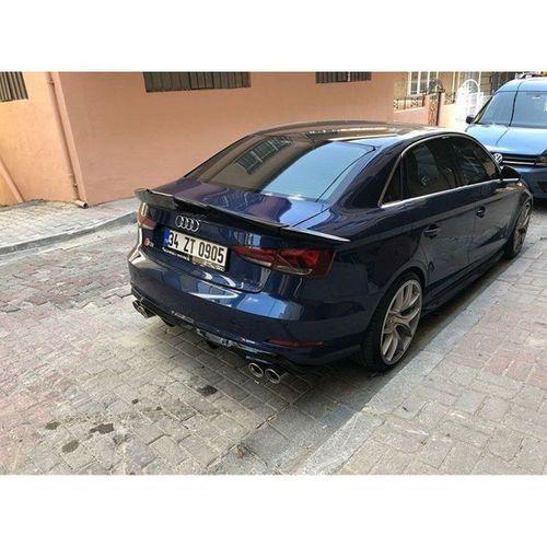 Audi A3 Uyumlu Sedan Makyajsız Spoiler (Fiber)
