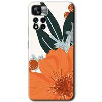 Redmi Note 11 Pro Plus 5G Kılıf HD Desen Baskılı Arka Kapak - Portakal Çiçeği + Kırılmaz Cam