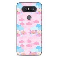LG K41S - K51S Kılıf Pastel Renkler (49) Ultra Silikon Kılıf Şeker Pembe Mavi