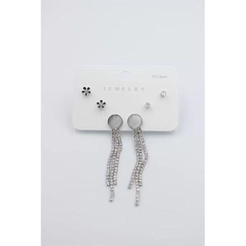 Çoklu Set Küpe - Gümüş