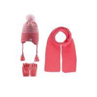 Kitti Kitti Atkı Bere Eldiven Takım 1-4 Yaş 2316003 Koyu Pembe