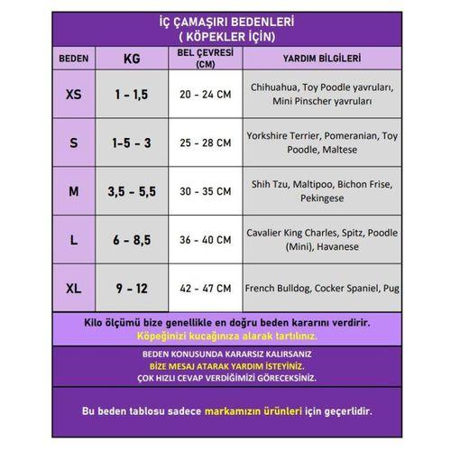 Pink Rosie Kemique's Secret Köpek İç Çamaşırı Regl Külot Don