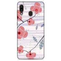Samsung Galaxy A20 Kılıf Japonya (26) Tpu Silikon Kılıf Japon Kiraz Çiçekleri