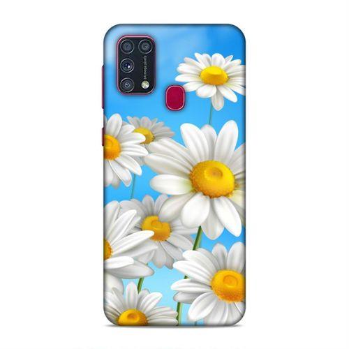 Samsung Galaxy M31 Kılıf Papatya Kokulu Arka Kapak Silikon Koruma Full Koruyucu