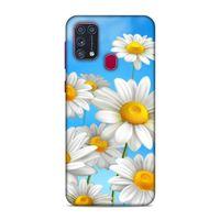 Samsung Galaxy M31 Kılıf Papatya Kokulu Arka Kapak Silikon Koruma Full Koruyucu