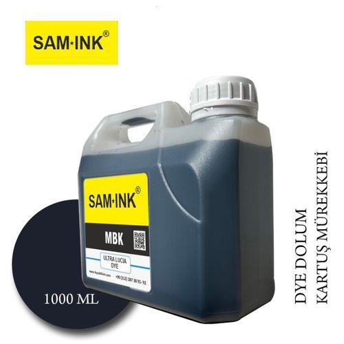 Feyink® Samink Canon Pro Serisi Plotter DYE Kartuş Dolum Mürekkebi PFI-1300 PFI-1700 MBK (Matt Black) -1000ml-