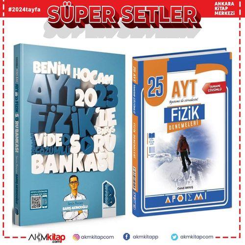 Benim Hocam 2023 AYT Fizik Soru Bankası ve Apotemi Fizik Deneme Seti 2 Kitap