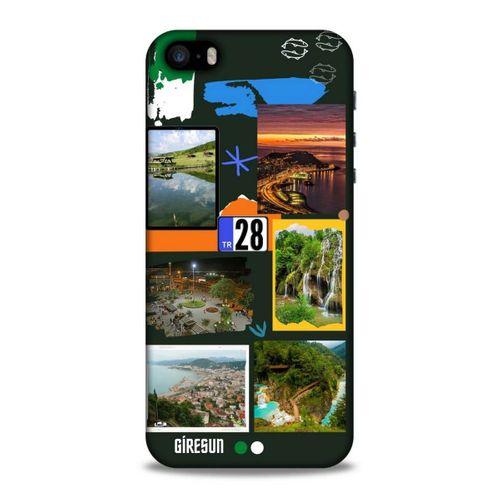 Lopard Apple Iphone 5S Uyumlu Kılıf Şehirli ※ (28) Giresun Arka Kapak