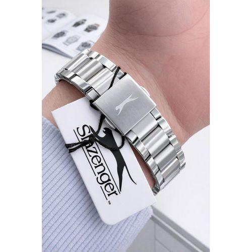 Slazenger İtalyan Tasarım Bileklik Hediyeli 2 Yıl Garantili 10 Atm Çelik Erkek Kol Saat ESL.2501.02