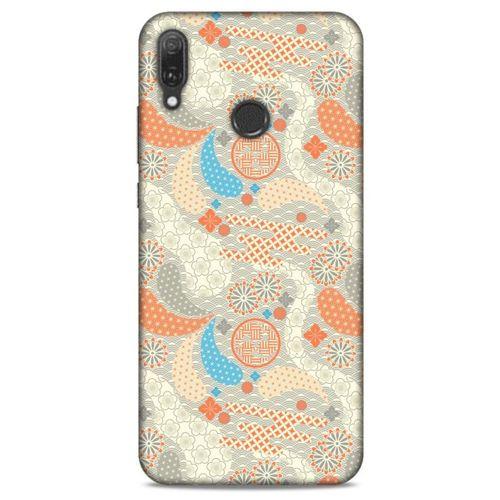 Huawei Y9 2019 Kılıf Japonya (49) Ultra Silikon Kılıf Mavi Gri