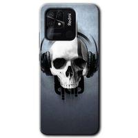 Xiaomi Redmi 10C Kılıf HD Desen Baskılı Arka Kapak - Müzik Kurukafa