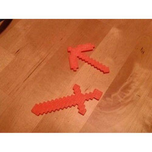 Minecraft Araçları: Kazma, Balta, Kürek Oyuncak
