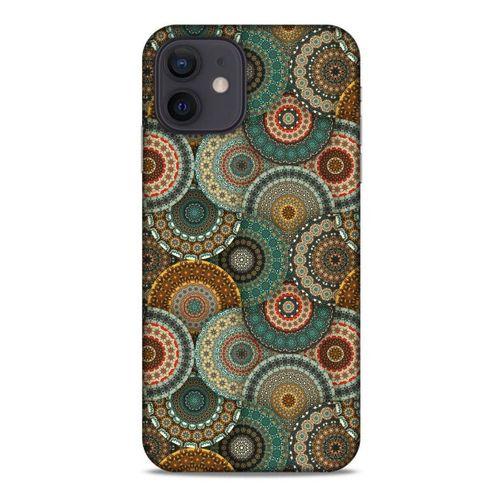 Ethnic Culture (51) Apple iPhone 12 Kılıf Silikon Kapak Desenli