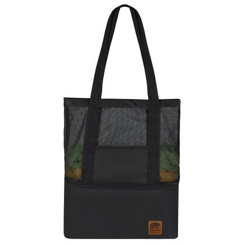 Kamp Ayısı® Thermo Bag - Sıcak/Soğuk Termal Korumalı Kamp, Piknik, Plaj Çantası 16+22 Lt Siyah