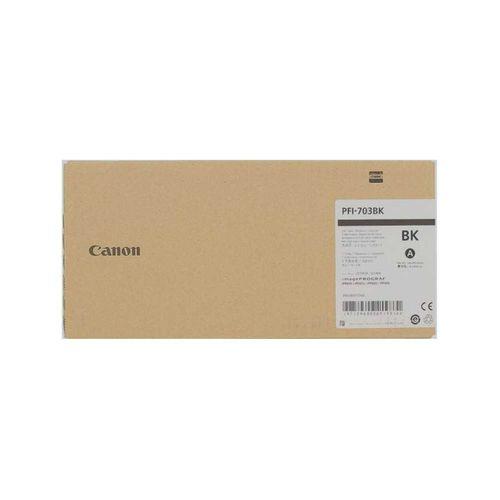 Feyza Bilişim® Canon PFI-703 BK (Photo Black) Fotoğraf Siyah Plotter Orijinal Mürekkep Kartuş 700 ml. (2963B001)