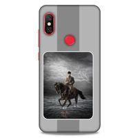 Xiaomi Redmi Note 6 Pro Kılıf Atatürk (39) Liquid Crystal Kılıf Gri Şerit