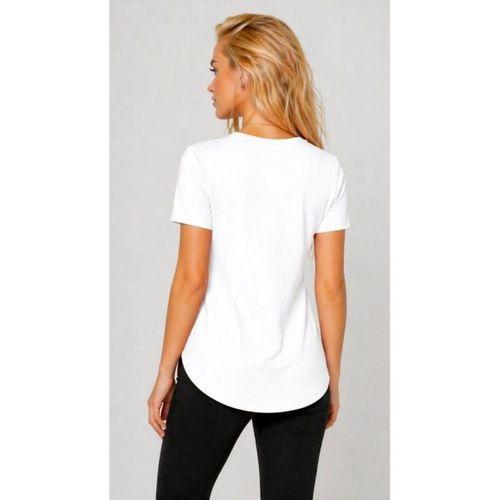 Kadın Yırtmaç Detaylı Viskon Kumaş Bluz