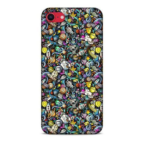Graffitix (48) Desenli Silikon Kapak Apple iPhone SE 2020 Kılıf