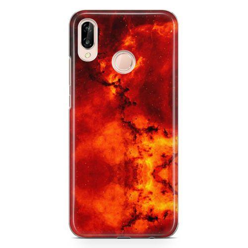 Huawei P20 Lite Kılıf Red Night Arka Kapak Koruma Desenli Full Koruyucu