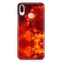 Huawei P20 Lite Kılıf Red Night Arka Kapak Koruma Desenli Full Koruyucu