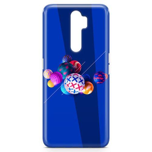Oppo A5 2020 Kılıf 3D Toplar Arka Kapak Koruma Desenli Full Koruyucu