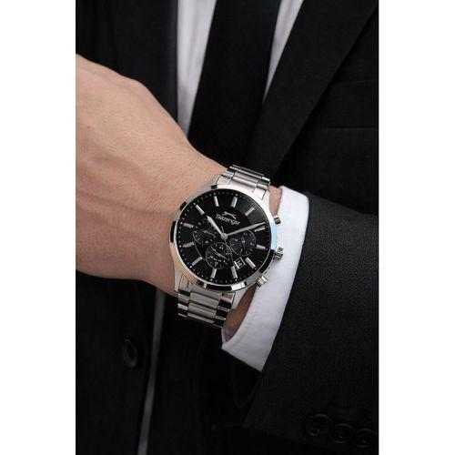 Slazenger İtalyan Tasarım Bileklik Hediyeli 2 Yıl Garantili 10 Atm Çelik Erkek Kol Saat ESE.2511.02