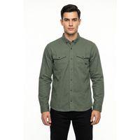 Erkek Spor Likralı Çift Cep Kapaklı Gömlek BGL-ST05467