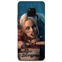 Huawei Mate 20 Pro Uyumlu Kılıf Harley Quinn (13) Silikon Kap Mavi