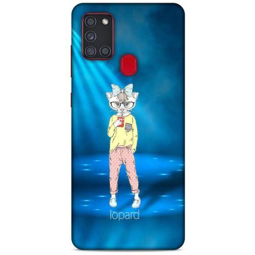 Samsung Galaxy A21s Kılıf FunnyMaX (38) Neo Hybrid Kılıf Açık Mavi