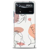 Xiaomi Poco X4 Pro 5G Kılıf HD Baskılı Kılıf - Silüetler + Tam Ekran Koruyucu