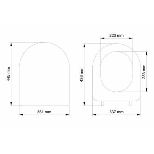 Gala Slim Model Yavaş Kapanan Amortisörlü Klozet Kapağı Ultra İnce Tasarım