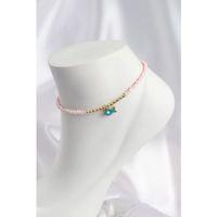 Pembe Renk Boncuklu Balık Figürlü Halhal