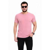 Erkek Basic Tişört Bisiklet Yaka Kısa Kol Günlük Yazlık Slim Fit T-Shirt - Pembe