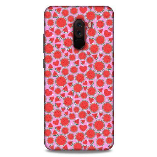 Xiaomi Pocophone F1 Uyumlu Kılıf Pembe Delisi (30) Silicone Case Karpuz