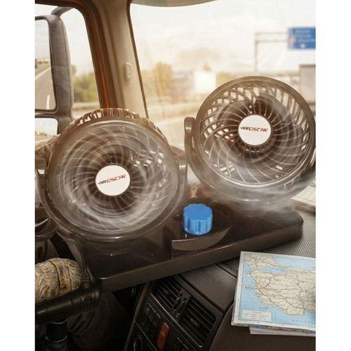 12v Oto Fan Çakmaklık Girişli Ayarlanabilir Başlıklı Araç Vantilatörü