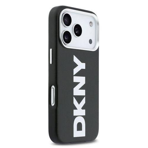 Apple iPhone 17 Pro Kılıf DKNY Orjinal Lisanslı M-safe Şarj Özellikli PU Büyük Dikey Logolu Kapak