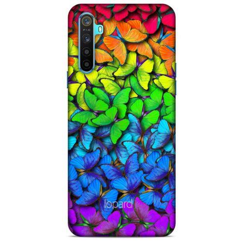 Oppo Realme 6i Kılıf Kelebek Etkisi (4) Koruma Kılıfı Yeşil Kırmızı