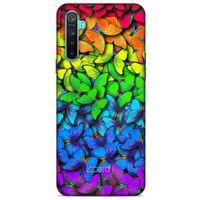 Oppo Realme 6i Kılıf Kelebek Etkisi (4) Koruma Kılıfı Yeşil Kırmızı