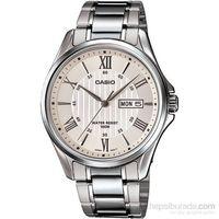 Casio MTP-1384D-7AVDF Quartz Çelik Gri Beyaz Kadran 41 mm Erkek Kol Saati