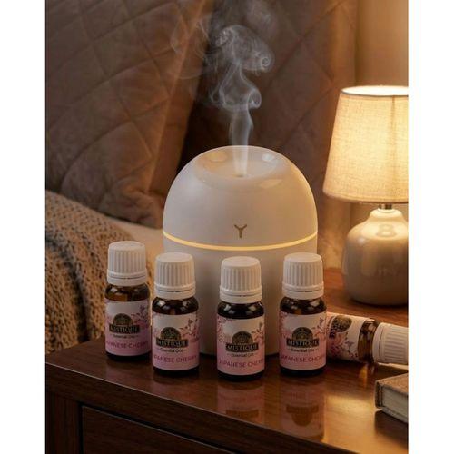 Mini Hava Nemlendirici Usb Bağlantılı Led Işıklı 5 Esans Hediyeli Difüzör