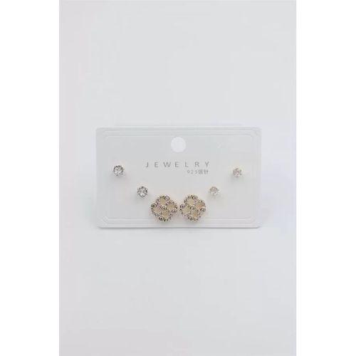 Çoklu Set Küpe - Altın