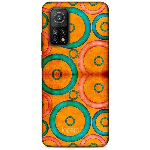Xiaomi Mi 10T 5G Kılıf Pastel Renkler (39) Liquid Crystal Kılıf Turuncu Yeşil
