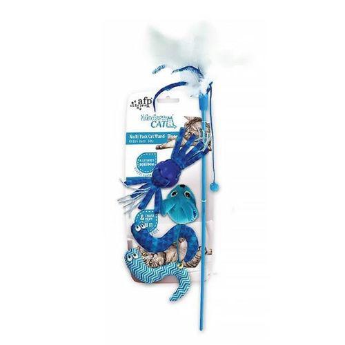 Afp Modern Cat - Peluş 5 Oyuncaklı Olta Mavi