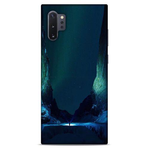 Lopard Samsung Galaxy Note 10 Plus Uyumlu Kılıf Gece'S (13) Silikon Kap Yeşil