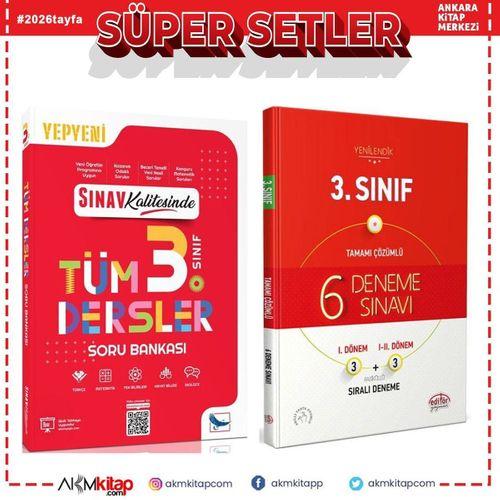 Sınav Yayınları 3. Sınıf Tüm Dersler Soru Bankası ve Editör Deneme Seti 2 Kitap
