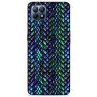 Huawei P40 Lite Kılıf Dragons (1) Kılıfı Ejderha Pulları Rainbow
