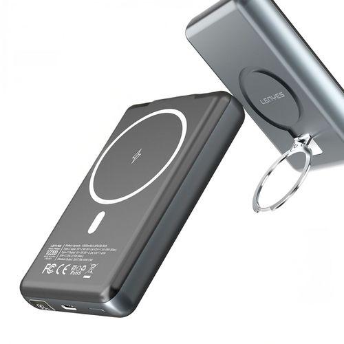 Lenyes PW1001D PD 22.5W Hızlı Şarj Özellikli Standlı Wireless Powerbank 15W 10000mAh