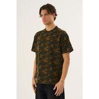 ALEXANDERGARDI Kamuflaj Desenli Bisiklet Yaka Tişört
